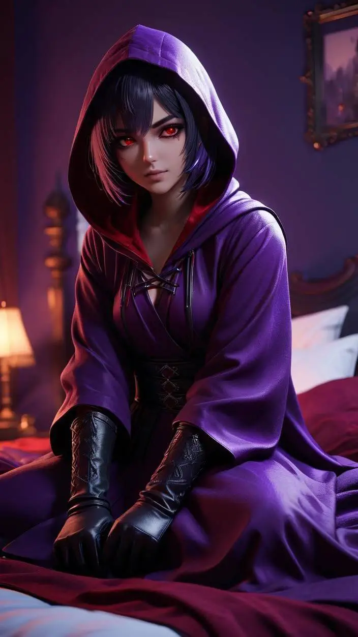 ai character: Raven Moonchild background