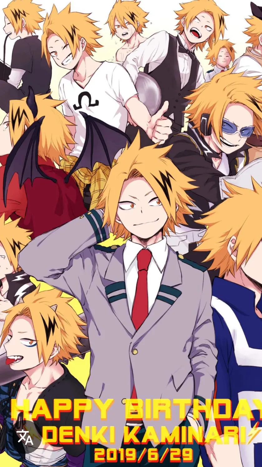 ai character: ☆Denki birthday☆ background