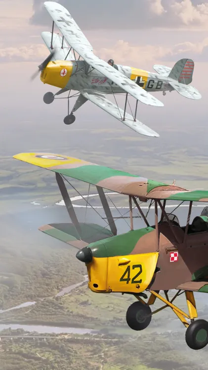 ai character: 50 bi planes Vs u background