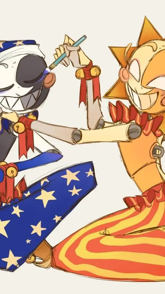 ai character: Sun and Moondrop background