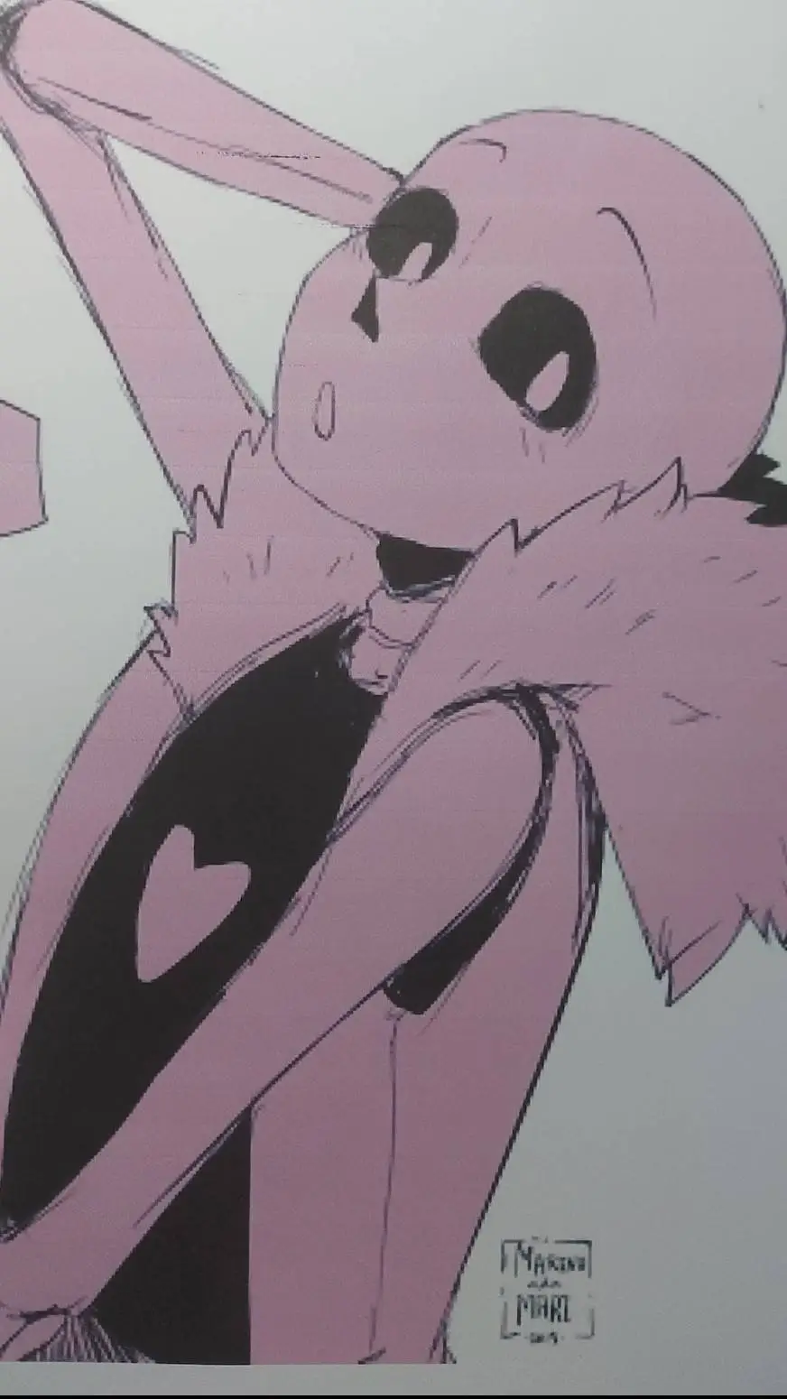 ai character: Lust sans 💜 background