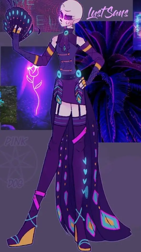 ai character: Prince Lust sans  background