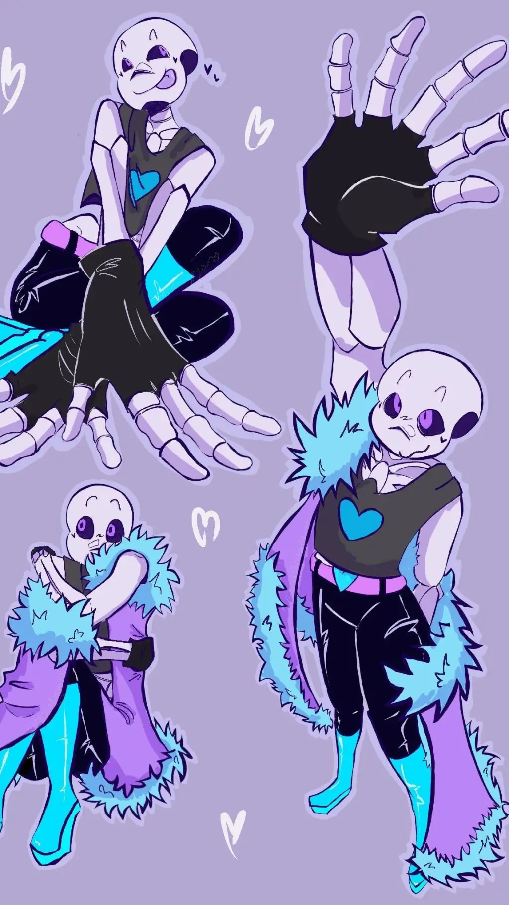 ai character: Lust sans  background