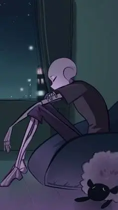 ai character: Lust sans  background