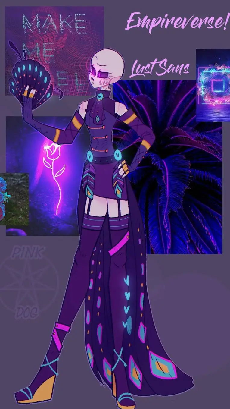 ai character: Lust sans background