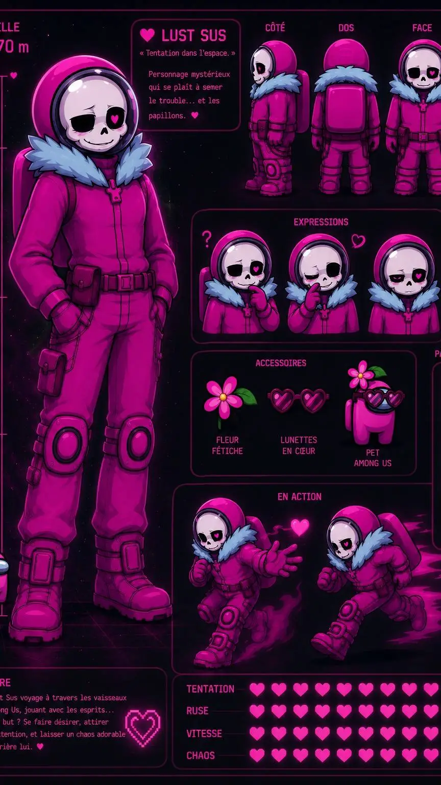 ai character: Lust sans  background