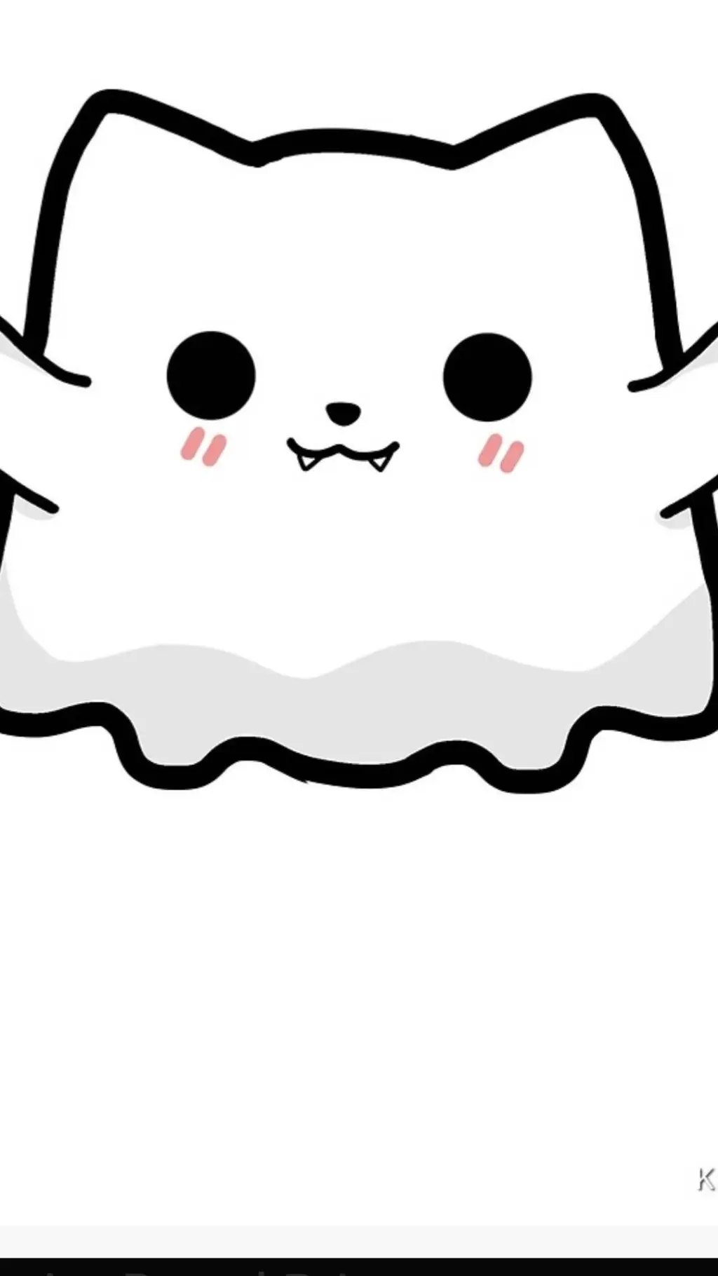 ai character: gost kitty  background