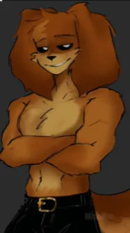 ai character: Dogday but dirty  background