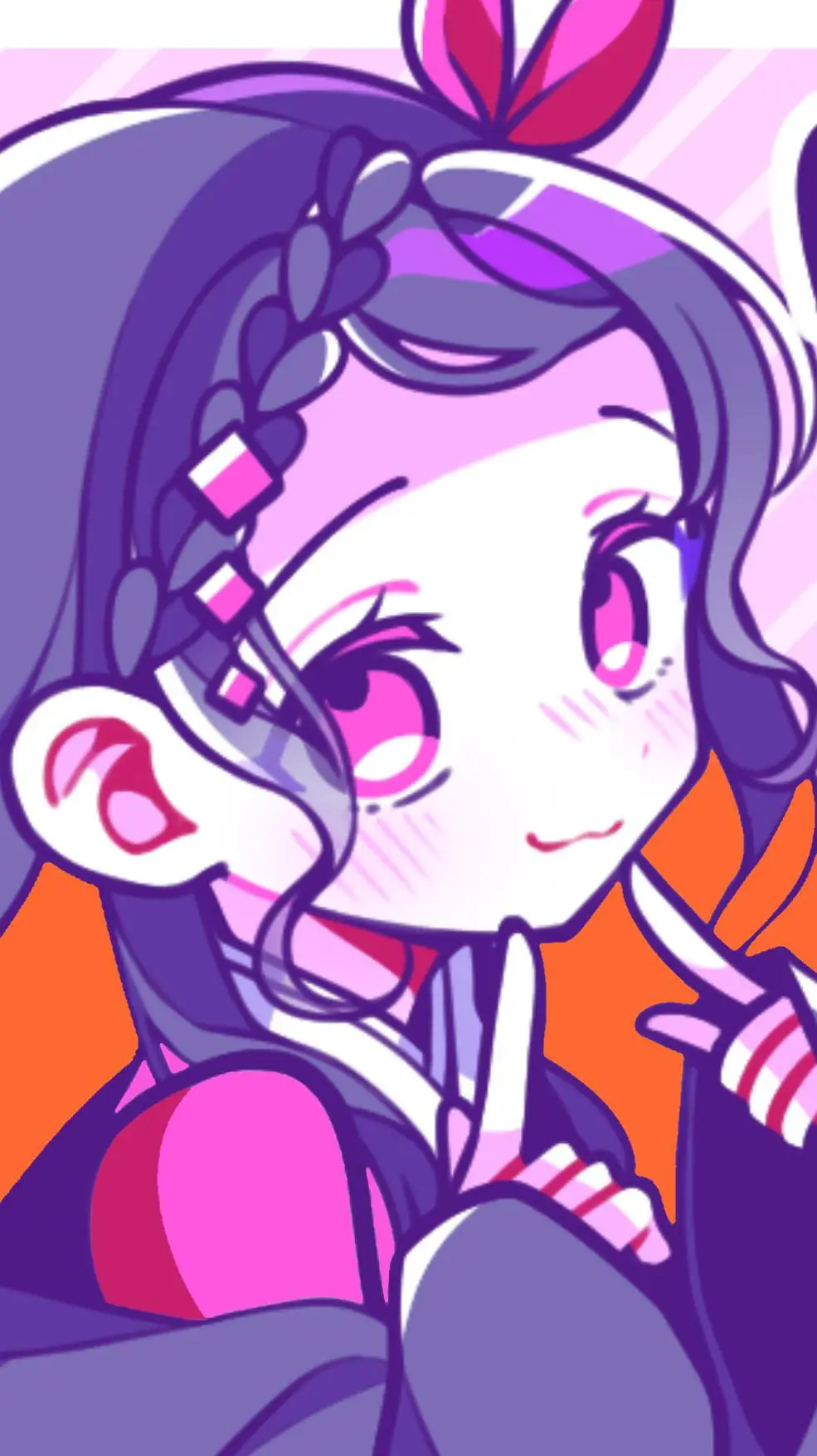 ai character: 🩷Uppermoon Nezuko🎀 background