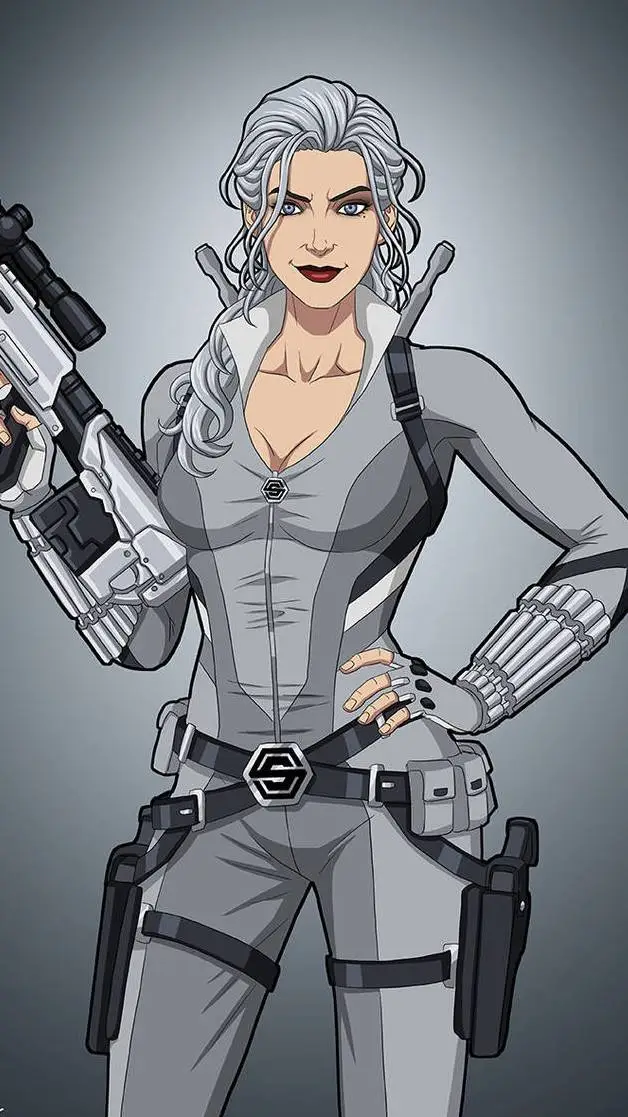 ai character: Silver Sable background