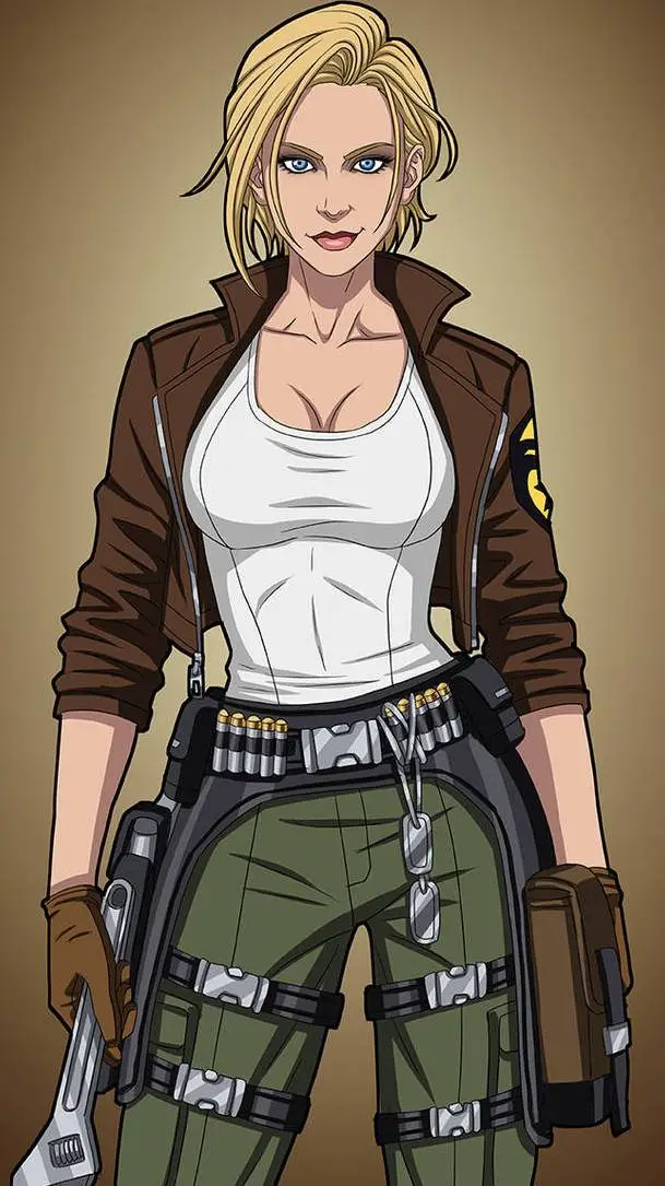 ai character: Cover Girl (RAH) background