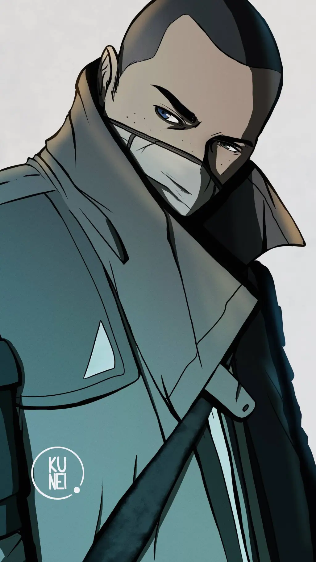 ai character: markus Manfred  background