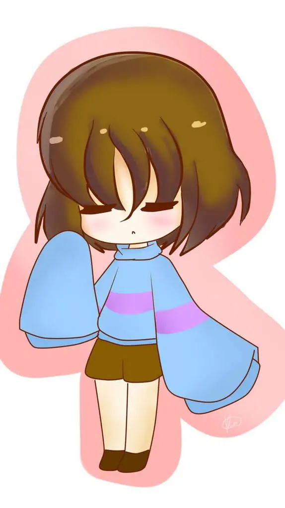 ai character: frisk (chibi.) background