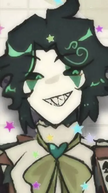 ai character: 💚Harlequin💚 background