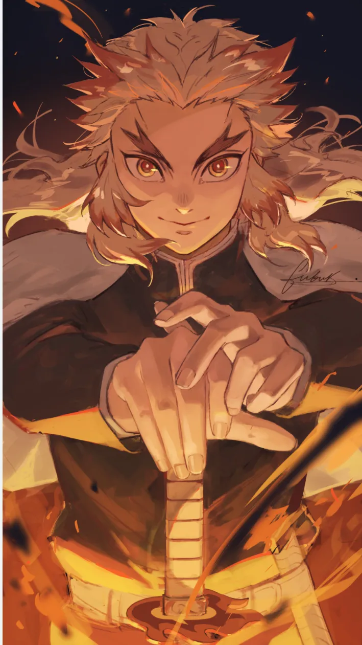ai character: Rengoku  background