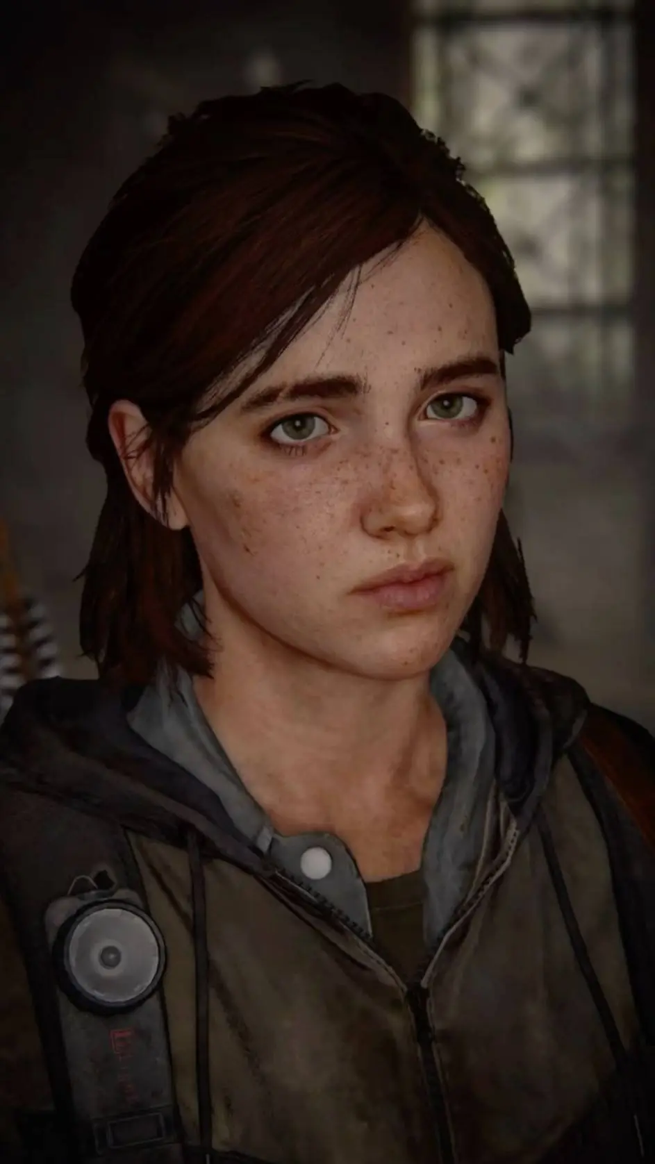 ai character: Ellie Williams  background