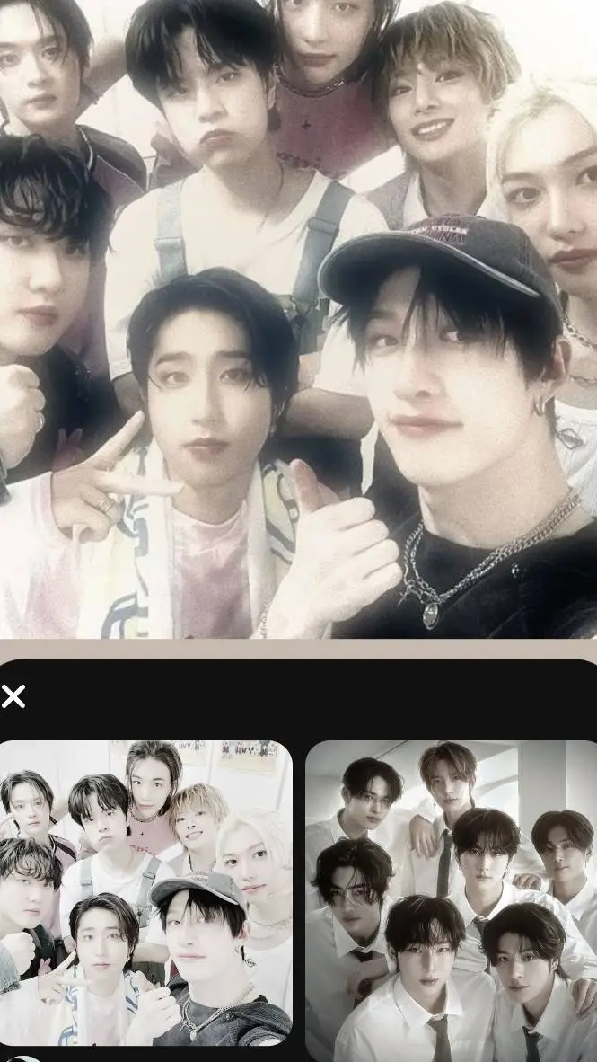 ai character: Straykids ❤️💙 background