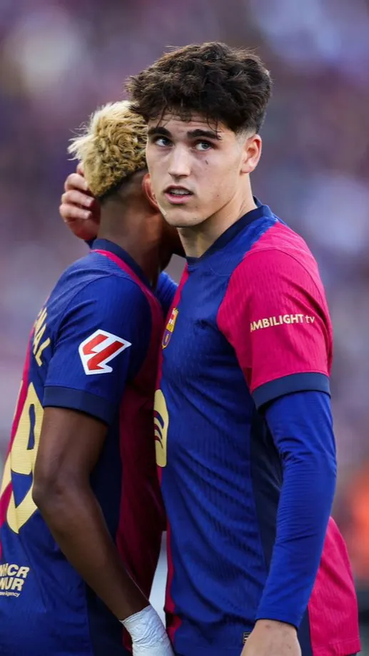 ai character: Pau Cubarsí  background