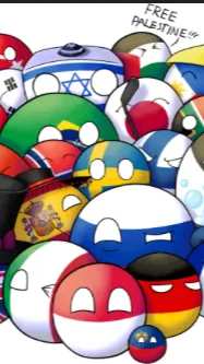 ai character: CountryBalls background