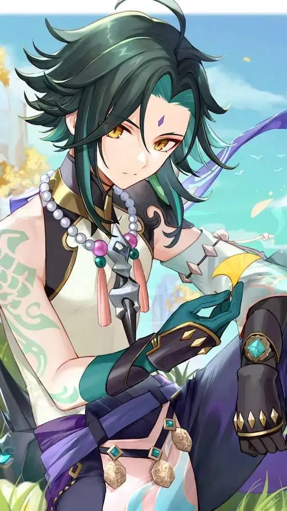 ai character: Xiao❤️ :) background