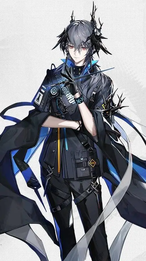 ai character: Logos (Arknights) background