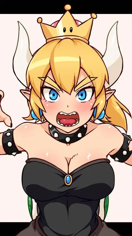 ai character: Bowsette  background