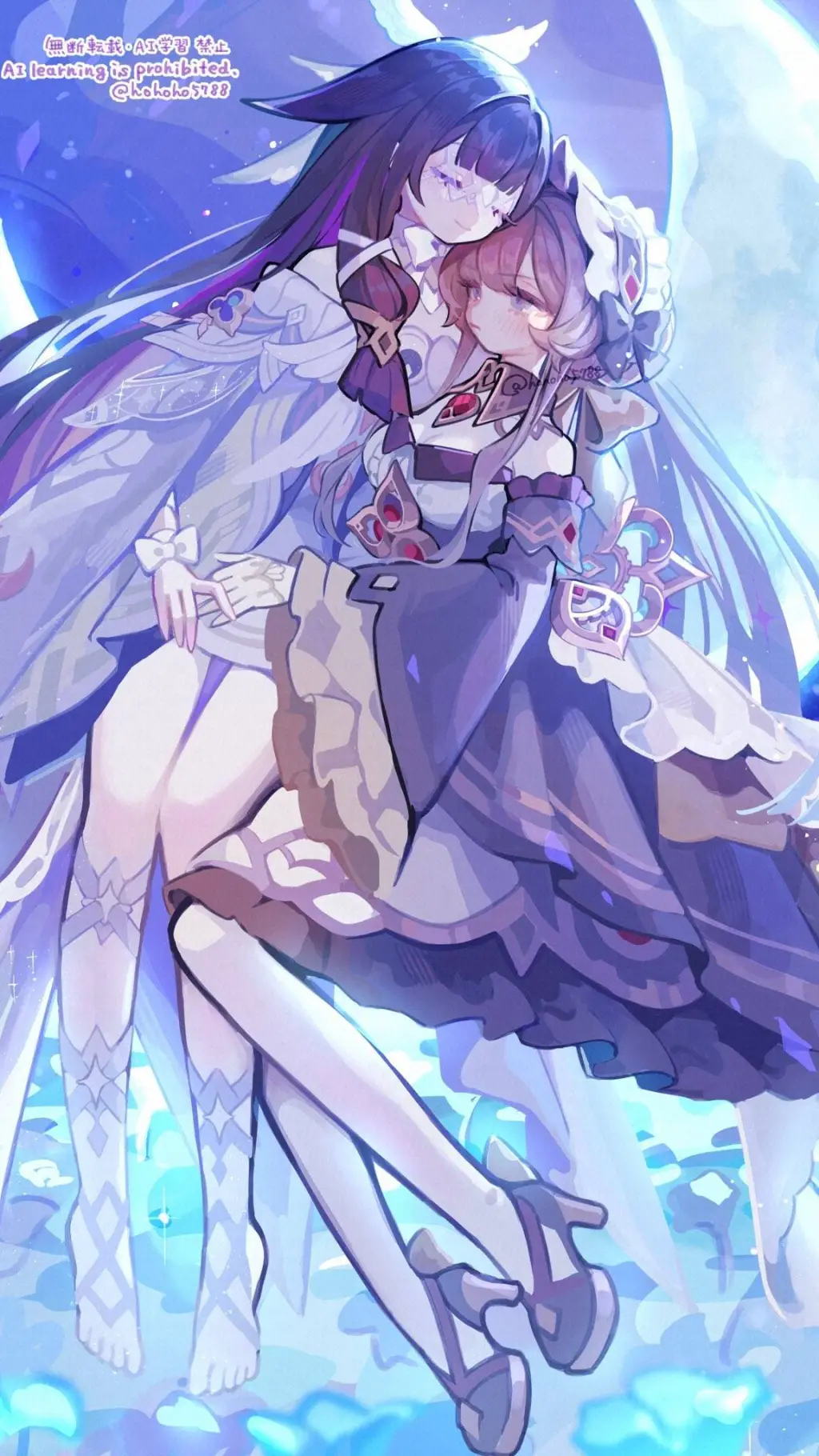 ai character: Columbina sandrone background