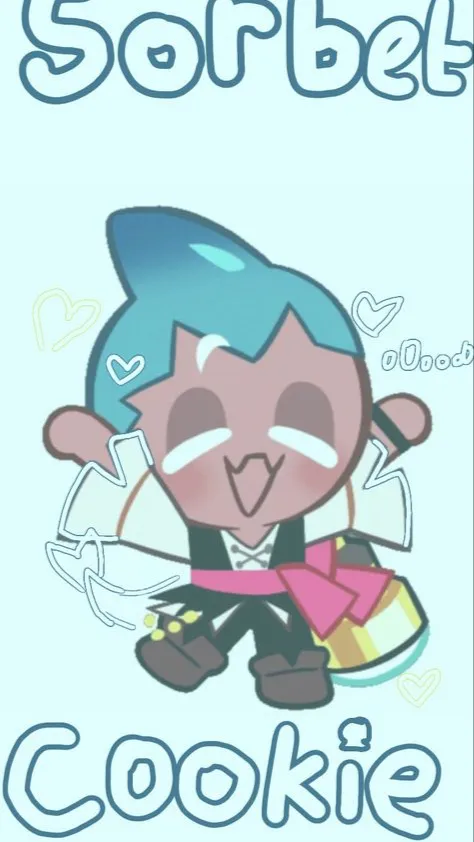 ai character: sorbet cookie ￼ background