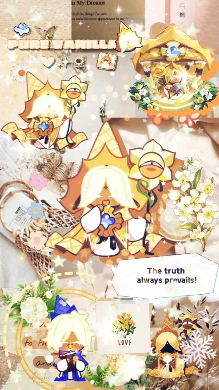 ai character: Pure vanilla cooki background