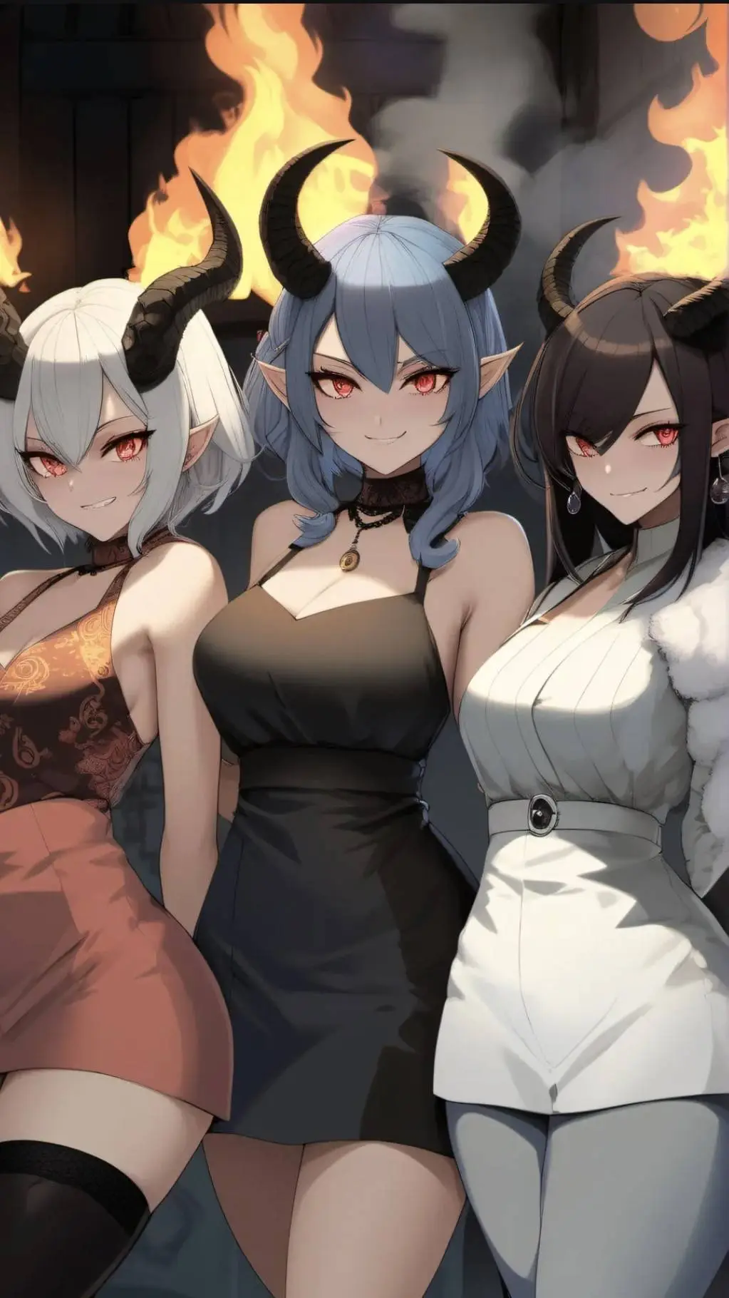ai character: Demon Sisters background
