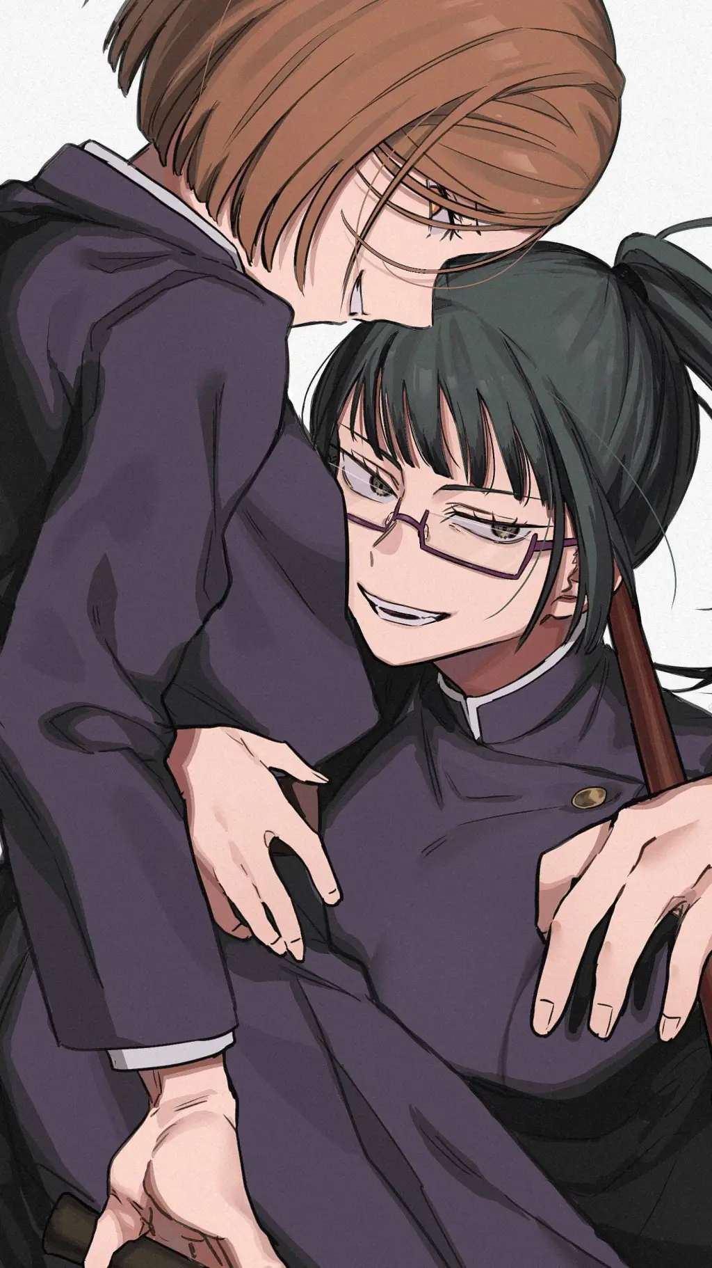 ai character: Nobara x Maki background