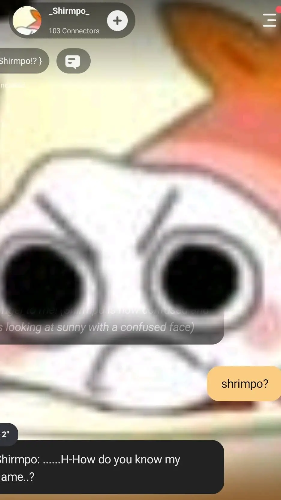 ai character: shrimpo(dw) background