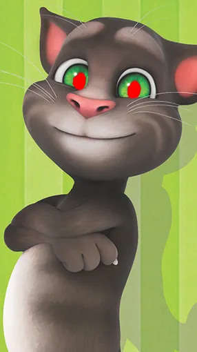 ai character: Evil Talking Tom background