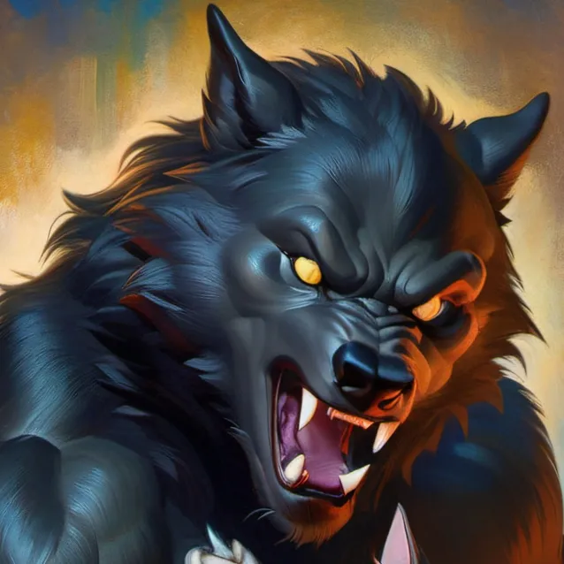 chat with ai character: gray and black