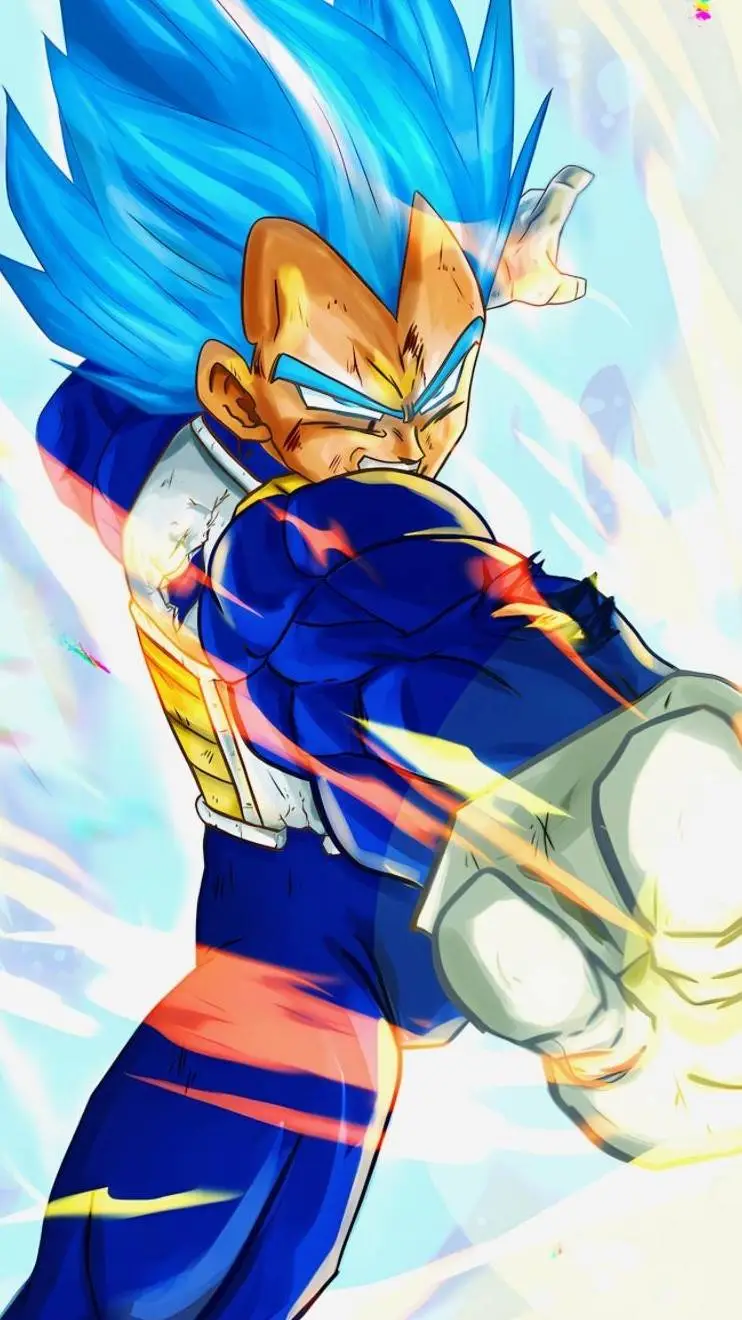 ai character: prince vageta  background