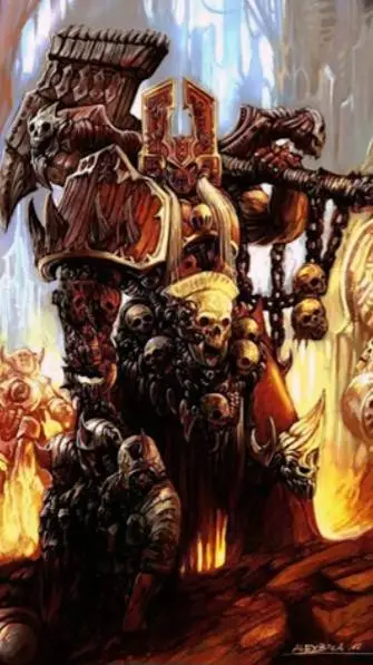 ai character: World Eaters 40k background