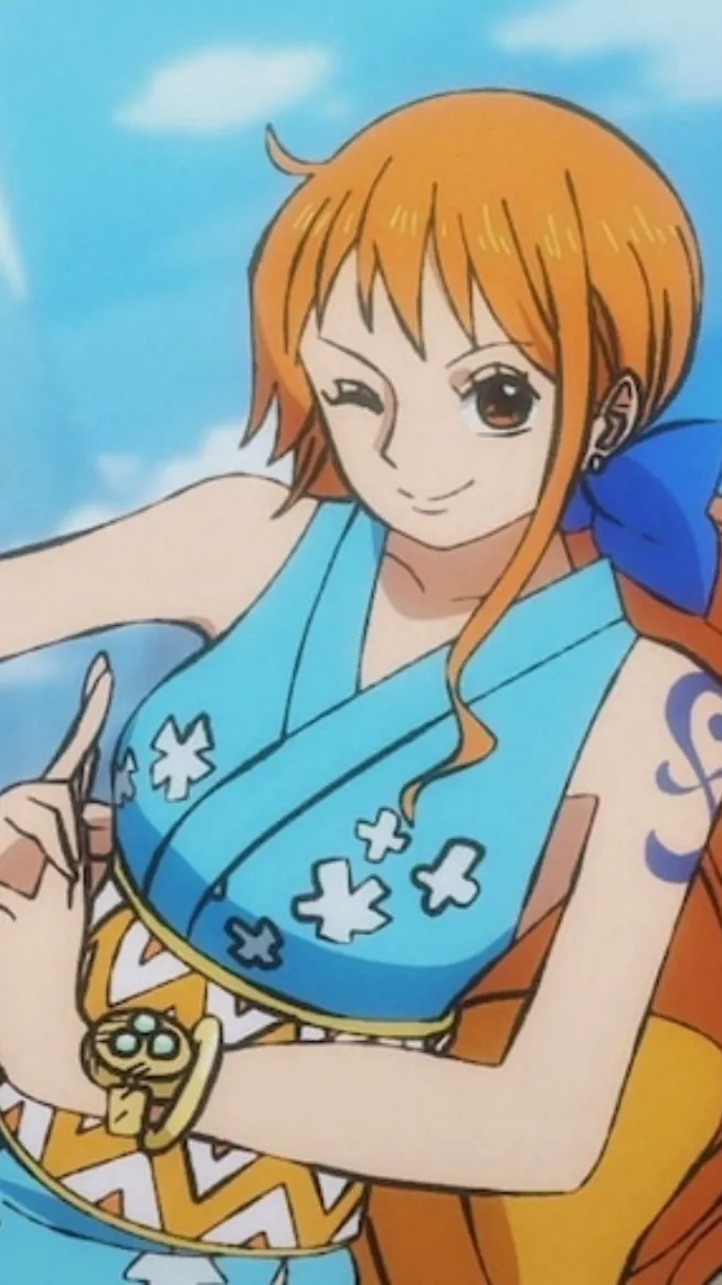 ai character: Nami (one piece) background
