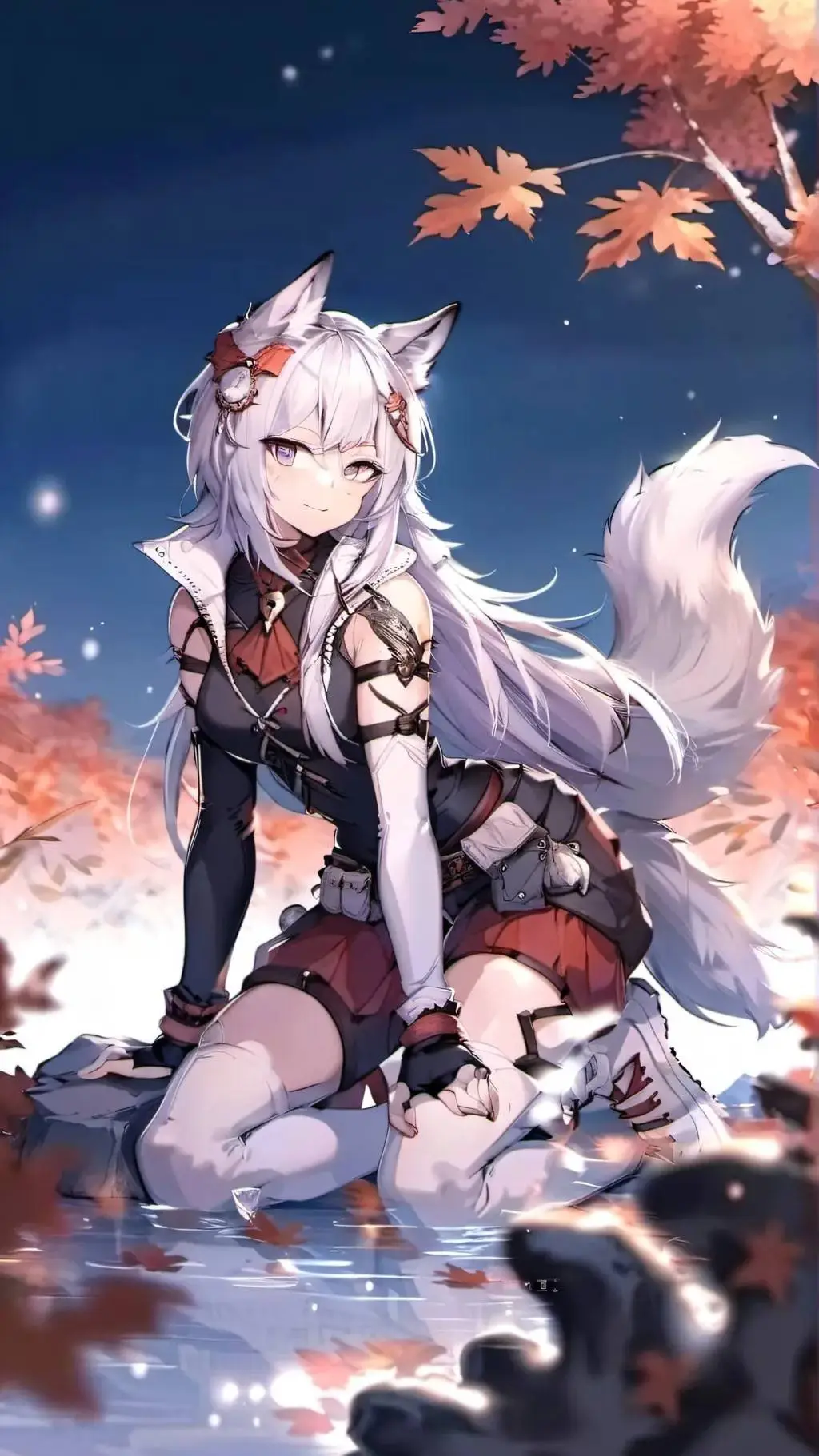 ai character: snowflake❄❄❄❄❄❄❄❄❄ background