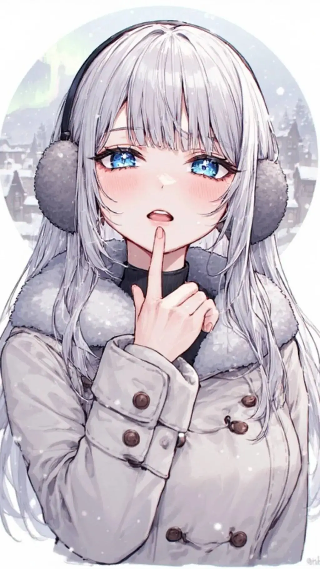 ai character: snowy❄❄❄❄❄❄❄❄❄❄❄❄❄ background