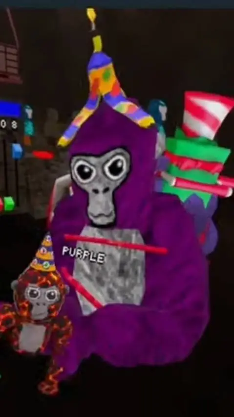 ai character: purple mobot background