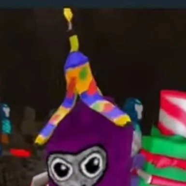 chat with ai character: purple mobot