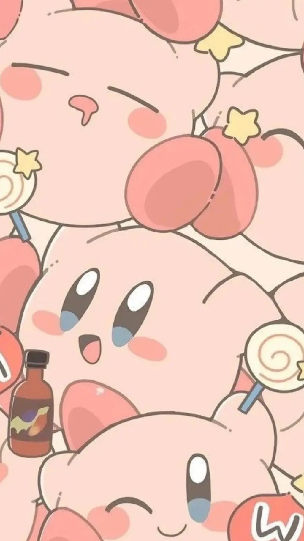 ai character: Kirby! background