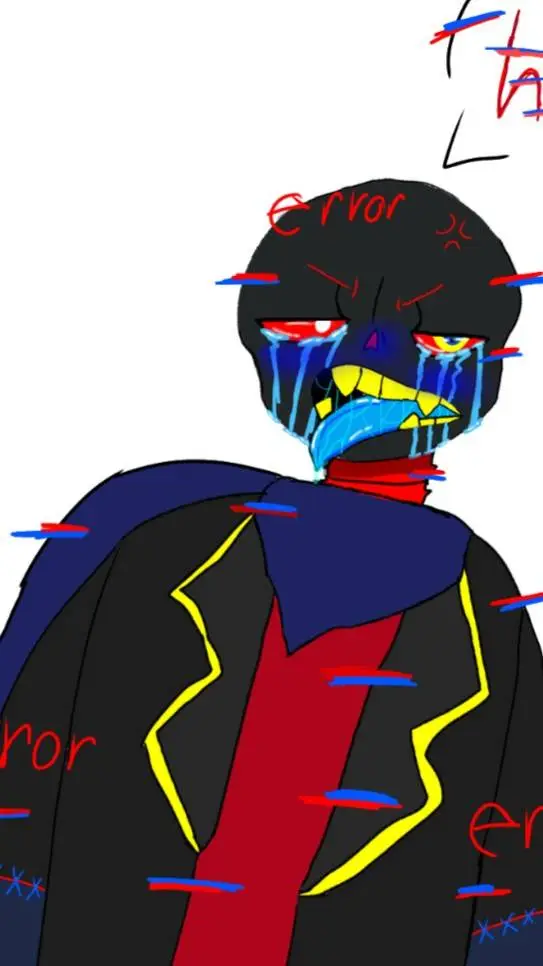 ai character: error sans background