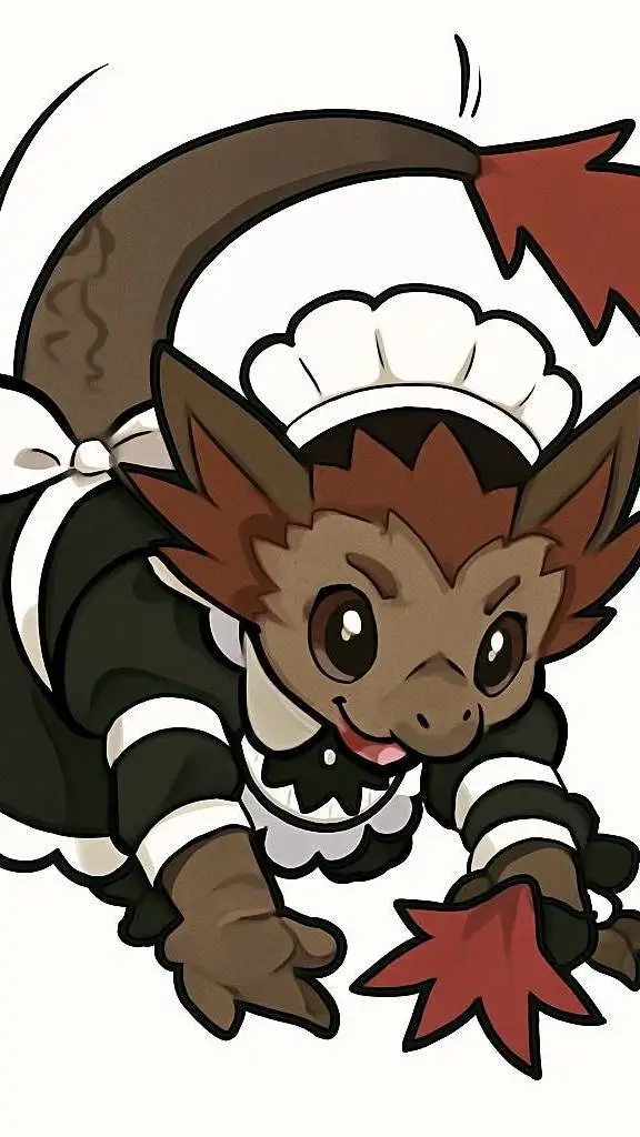 ai character: maid baby hæyzler  background
