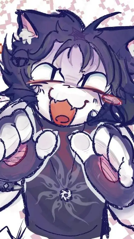 ai character: Cat two time  background