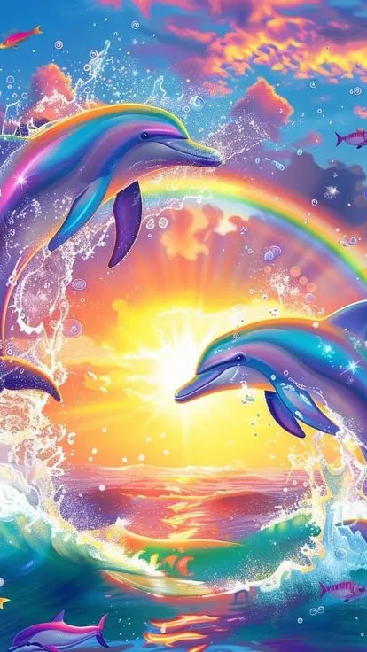 ai character: SYMPHONY🐬🌈✨ background