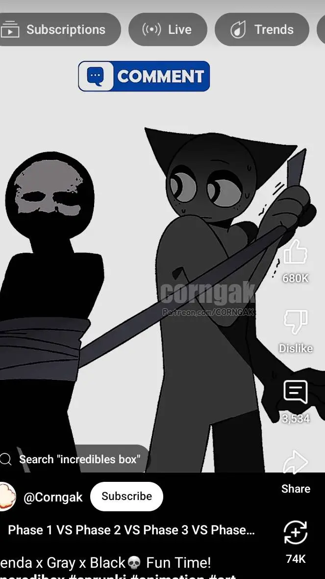 ai character: Gray background