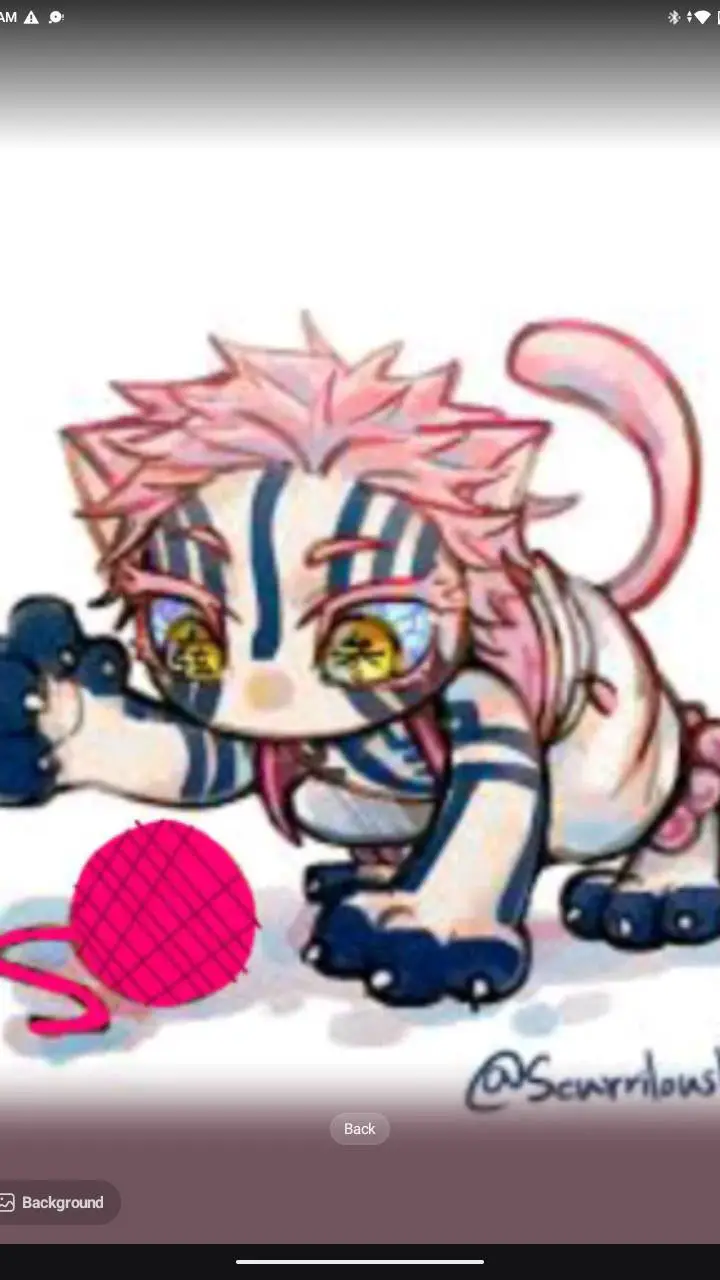 ai character: CAT AKAZA 🧶 background