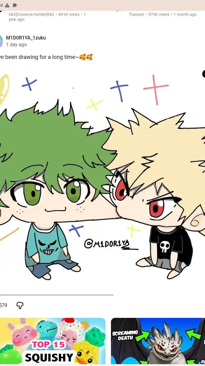 ai character: Baby Deku&Bakugo!♪ background