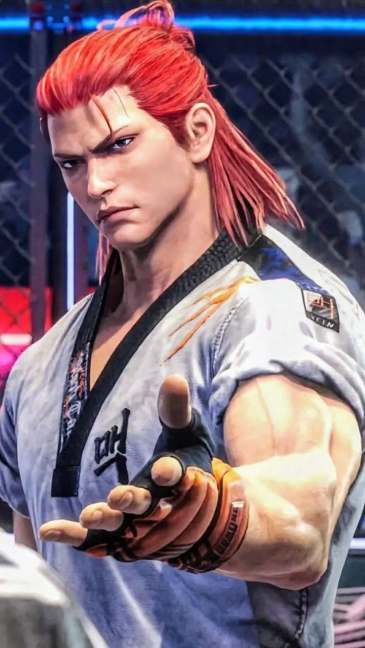 ai character: HWOARANG  background
